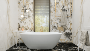 łazienka w marmurze