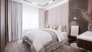 Nowoczesna i elegancka sypialnia