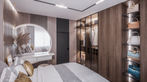 Nowoczesna i elegancka sypialnia